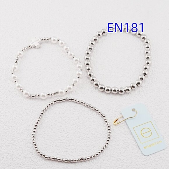 Enewton White Gold Beaded Bracelet Set - Picture 4 of 5
